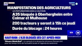 Haut-Rhin: la FDSEA appelle à bloquer l'A35