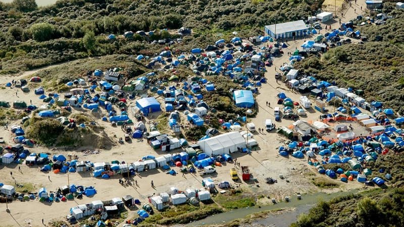 La 'jungle' de Calais.