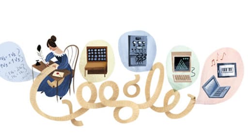 Ada Lovelace, "première programmeuse du monde" a son doodle