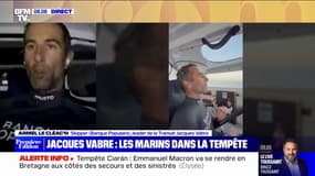 "On a l'impression qu'on danse": Armel Le Cléac'h, participant de la Transat Jacques Vabre, évoque la tempête Ciarán