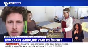 Repas sans viande: une "polémique minable" pour Julien Bayou