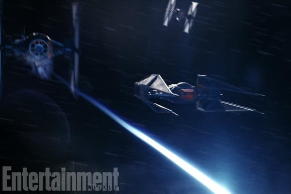 Le TIE Silencer de Kylo Ren dans "Star Wars VIII: les Derniers Jedi"