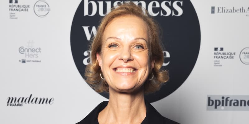 Karine Rossignol, cofondatrice de la startup Smart Immune, lauréate du prix Business with Attitude, remis par Madame Figaro le 21 mars 2024.