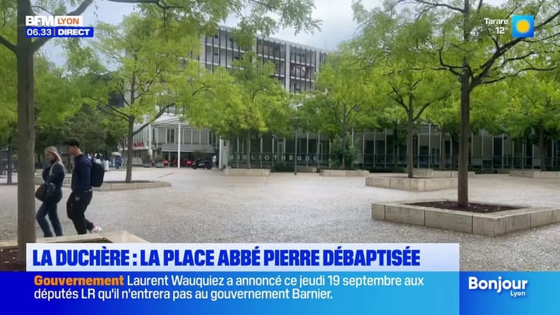 La Duchère: la place Abbé Pierre débaptisée, un choix salué par les habitants (1/1)