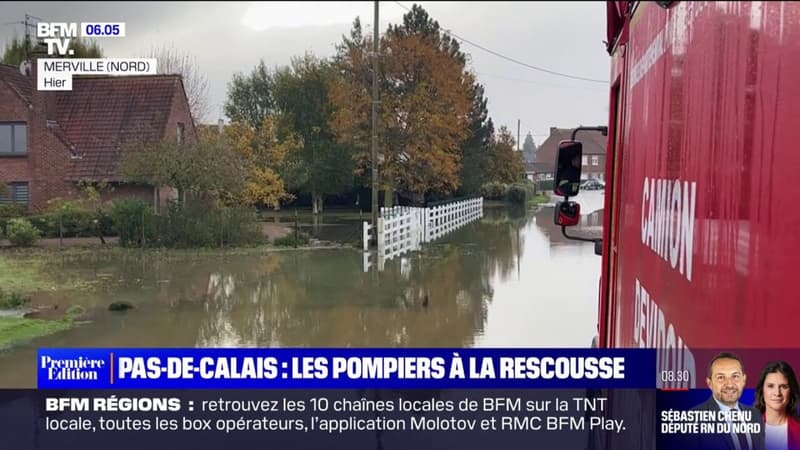 Au coeur des inondations dans le Pas-de-Calais avec les pompiers du département
