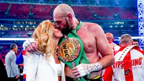 Tyson Fury et sa femme Paris le 23 avril 2022
