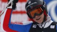 La Française est 2e à l'issue de la 1ere manche du slalom géant.