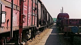 Un train de marchandise - photo d'illustration