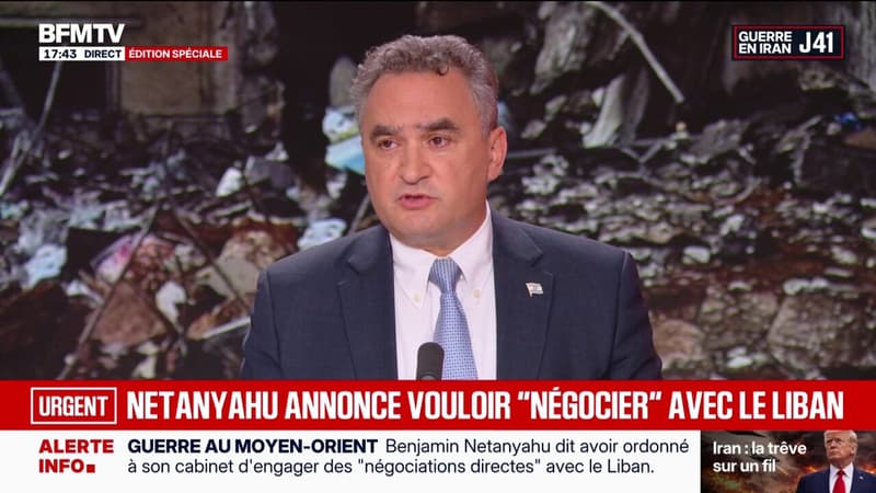 La décision de ce cessez-le-feu a été prise entre Donald Trump et le premier ministre (Benjamin Netanyahu), annonce Joshua Zarka, ambassadeur d'Israël en France