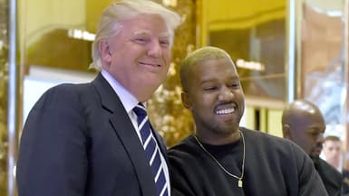 Donald Trump et Kanye West à New York en 2016
