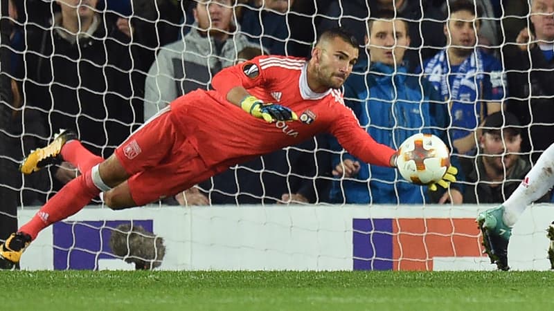 Anthony Lopes pendant Everton-Lyon