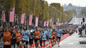 Des athlètes amateurs, le  31 octobre 2021 à Paris
