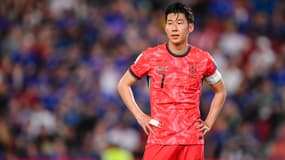 Heung-Min Son avec la Corée du Sud en mars 2024