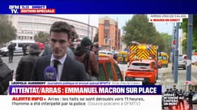 Attaque au couteau à Arras: Emmanuel Macron a échangé avec la communauté éducative de l'établissement 
