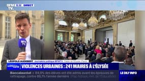 Émeutes: "Le pic est passé" déclare Emmanuel Macron devant les maires réunis à l'Élysée