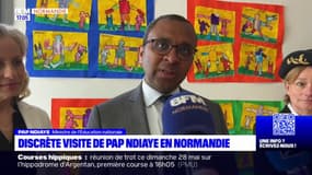 Le ministre de l'Éducation nationale, Pap Ndiaye, en visite en Normandie
