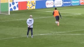 Kingsley Coman à l'entraînement, le 6 juillet 2024.