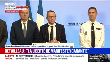 18 septembre: "Nous avons permis de garantir la liberté de manifester", estime Bruno Retailleau