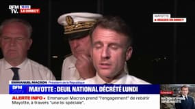 Mayotte: Emmanuel Macron annonce "un deuil national" le 23 décembre ainsi qu'une minute de silence à 12h