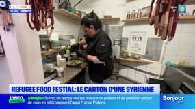 "On cuisine avec amour": le succès d'une cheffe syrienne lors du Refugee Food Festival à Lyon