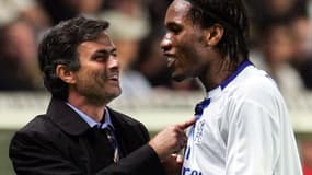 José Mourino et Didier Drogba en 2004