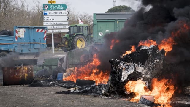 Une manifestation d'agriculteurs - Image d’illustration