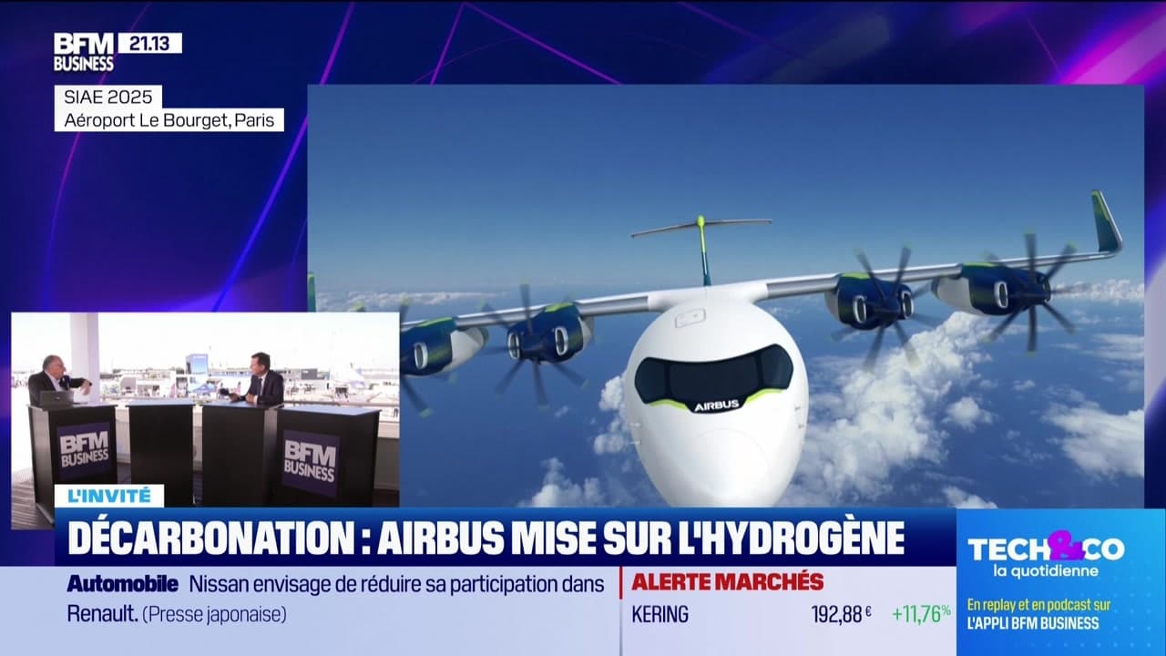 Bruno Fichefeux (Airbus) : Décarbonation, Airbus mise sur l'hydrogène ...