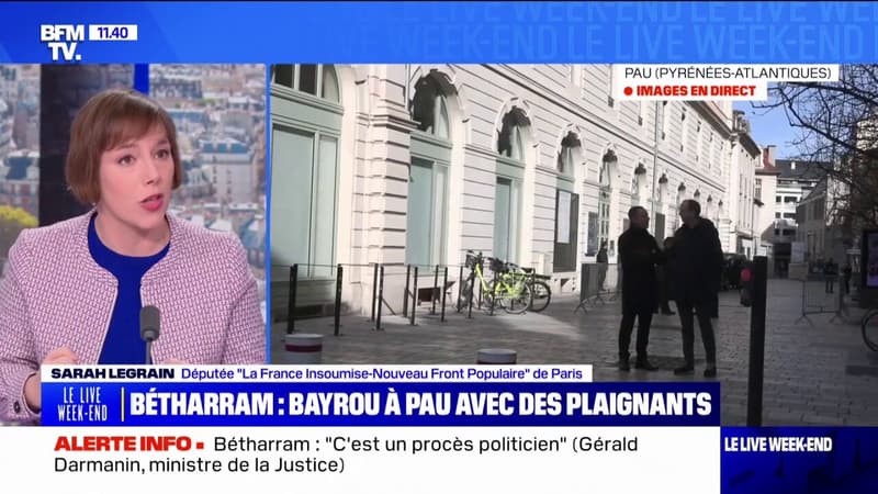 Bétharram: Sarah Legrain (LFI) demande la démission de François Bayrou