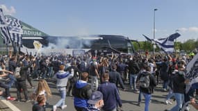 Les supporters girondins avant Bordeaux-Rennes