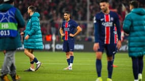 La déception d'Achraf Hakimi après Bayern-PSG (1-0, Ligue des champions), le 26 novembre 2024