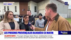 Attaque d'un fourgon pénitentiaire dans l'Eure: les deux centres pénitentiaires des Bouches-du-Rhône bloqués