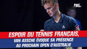 Tennis : grand espoir du tennis français, van Assche se livre avant son premier grand tournoi en Australie