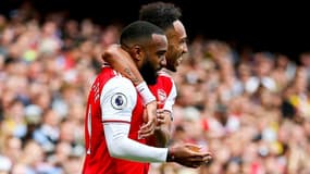 Alexandre Lacazette et Pierre-Emerick Aubameyang