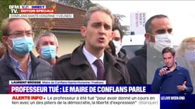 "Nous nous relèverons": le maire de Conflans-Sainte-Honorine prend la parole après l'attentat dans sa commune