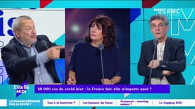 Périco Légasse, Estelle Denis et Thierry Moreau dans "Estelle Midi"