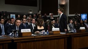 Mark Zuckerberg s'excuse lors d'une audition au Congrès américain, le 30 janvier 2024