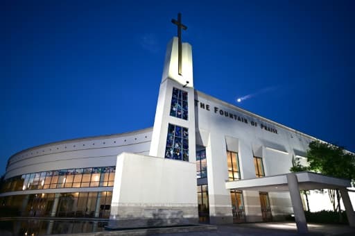 L'église où aura lieu une dernière cérémonie publique pour George Floyd le 8 juin 2020 à Houston, au Texas L'église où aura lieu une dernière cérémonie publique pour George Floyd le 8 juin 2020 à Houston, au Texas
