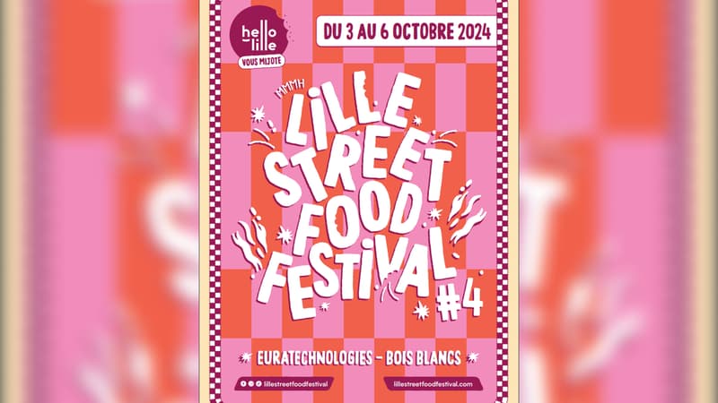 L'affiche de l'édition 2024 du Lille Street Food Festival.