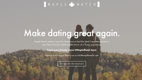 Le site Maple Match propose de mettre en relation les Américains avec des Canadiens afin de les sauver d'une possible présidence de Trump. 