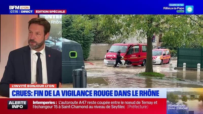 Crues dans le Rhône: Fabrice Pannekoucke fait un premier bilan après la levée de la vigilance rouge (1/1)