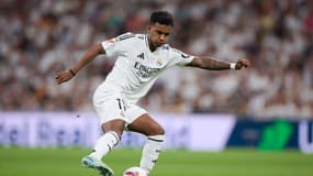 Rodrygo avec le Real Madrid en septembre 2024.