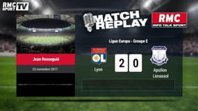 OL-Apollon Limassol (4-0) : le Goal Replay avec le son RMCSPORT