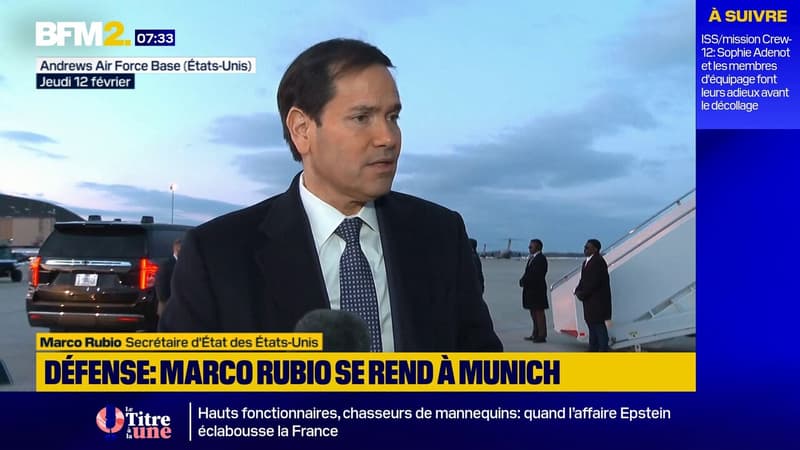 Les Européens "veulent de l'honnêteté", dit Marco Rubio avant de se rendre à la Conférence de Munich sur la sécurité