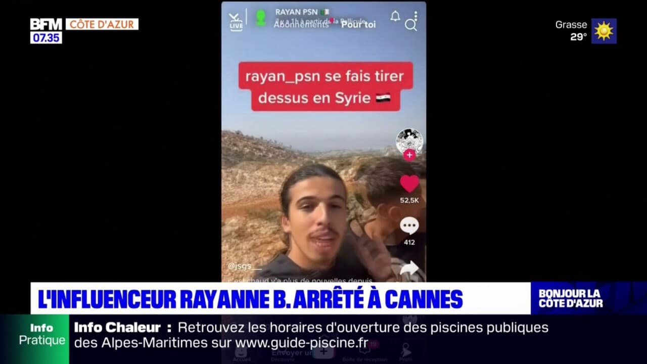 Cannes: L'influenceur Rayanne B. Interpellé Le Soir Du 14-Juillet