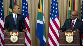 Barack Obama et Jacob Zuma le samedi 29 juin.