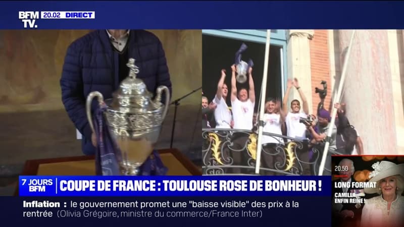 Toulouse: la coupe de France saluée par les supporters du TFC
