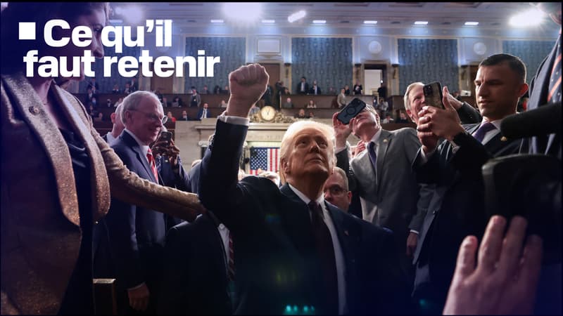 Guerre en Ukraine, droits de douane... Ce qu'il faut retenir du discours de Trump devant le Con image