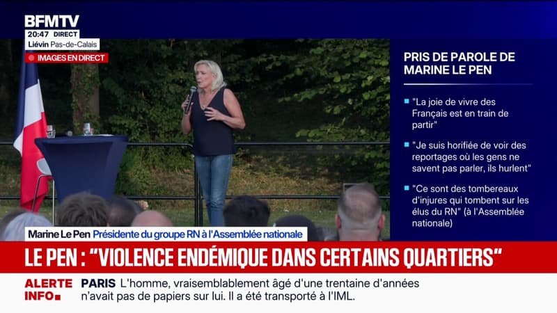Présidentielle 2027: si elle ne peut pas se présenter, Marine Le Pen réaffirme qu'elle "soutiendra Jordan Bardella"