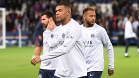 Kylian Mbappé, Neymar et Lionel Messi