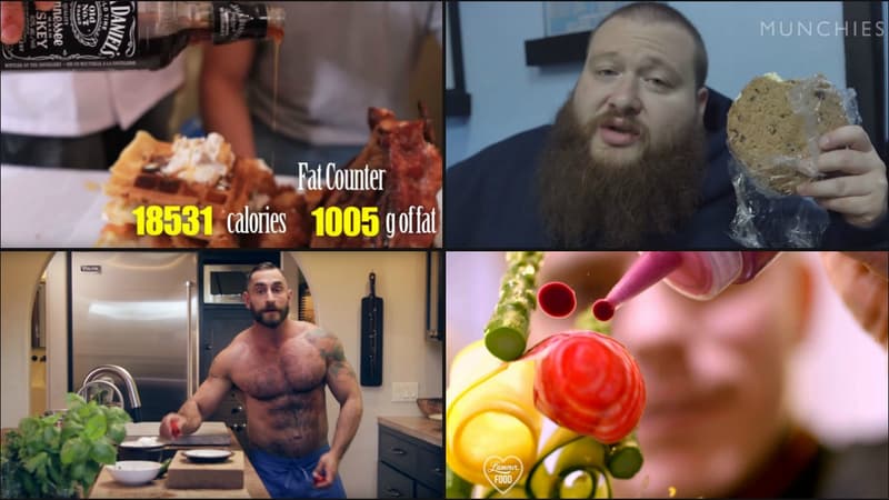 The Bear naked Chef (Adrian De Berardinis), L'amour Food (D8), Epic Meal et Action Bronson (Vice)